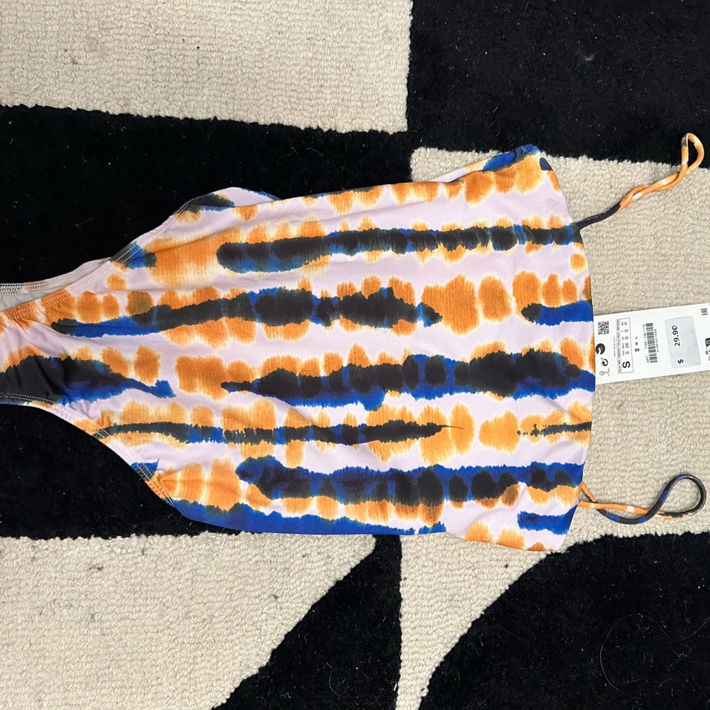 Colorful Striped Swimsuit